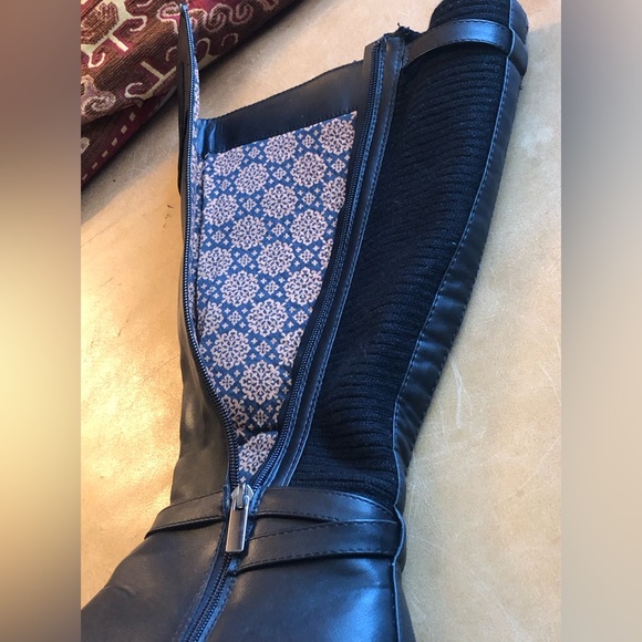 Cloudwalkers By Avenue Black Wide Calf Boots .Woman’s Size 9 1/2 W - Picture 7 of 16